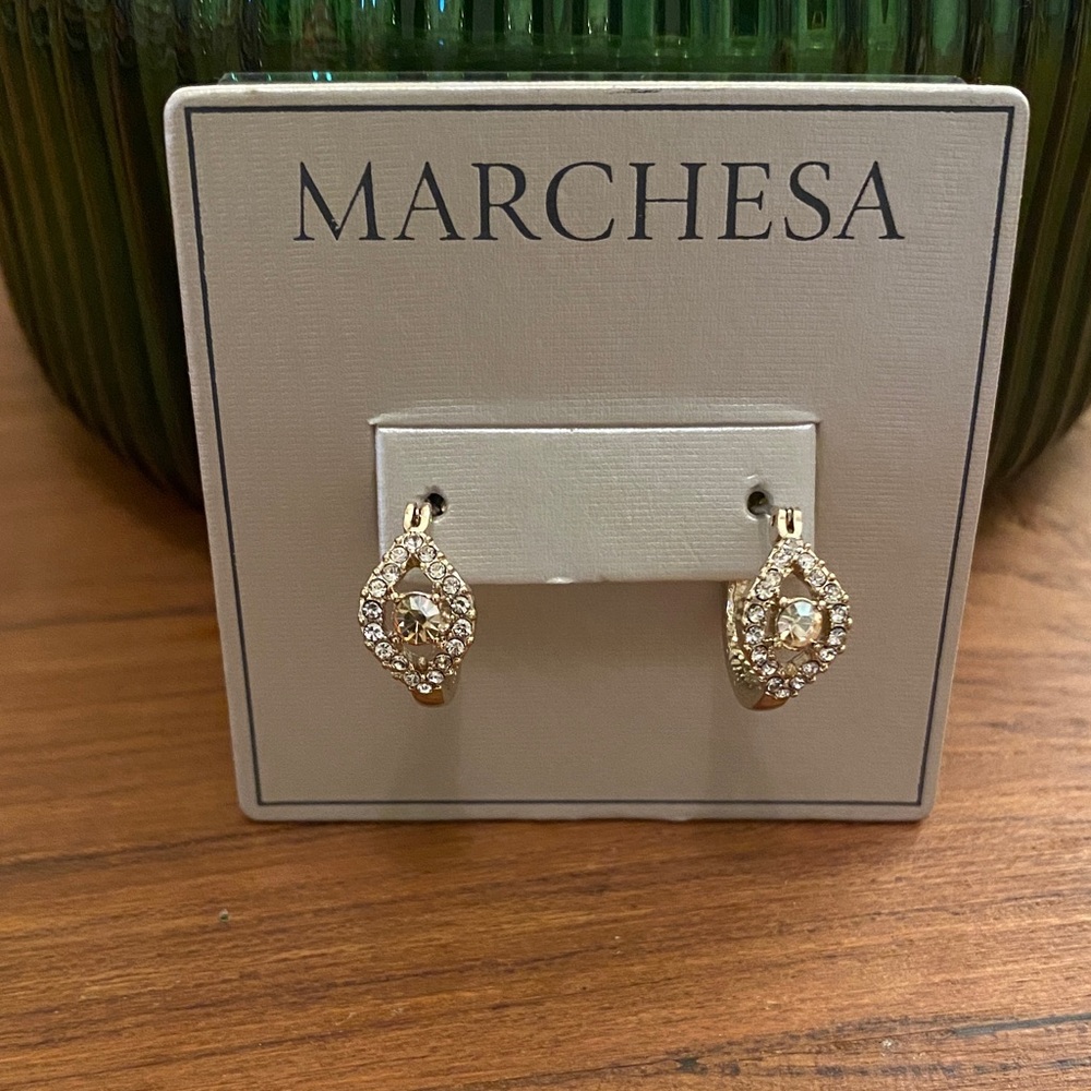 Marchesa Sparkling Gold Earrings